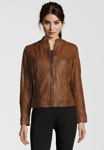 7ELEVEN Between-Season Jacket 'Feman' in Brown: front