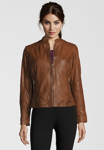 7ELEVEN Between-Season Jacket 'Feman' in Brown: front