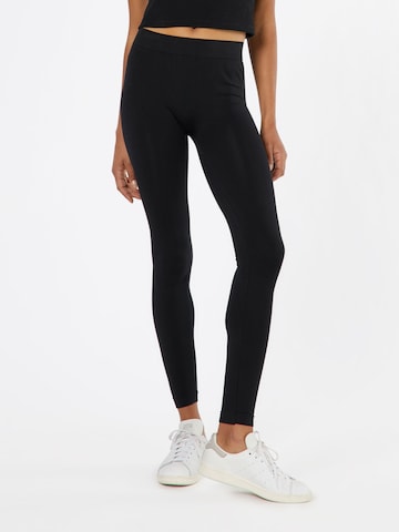 Urban Classics - Skinny Leggings em preto: frente