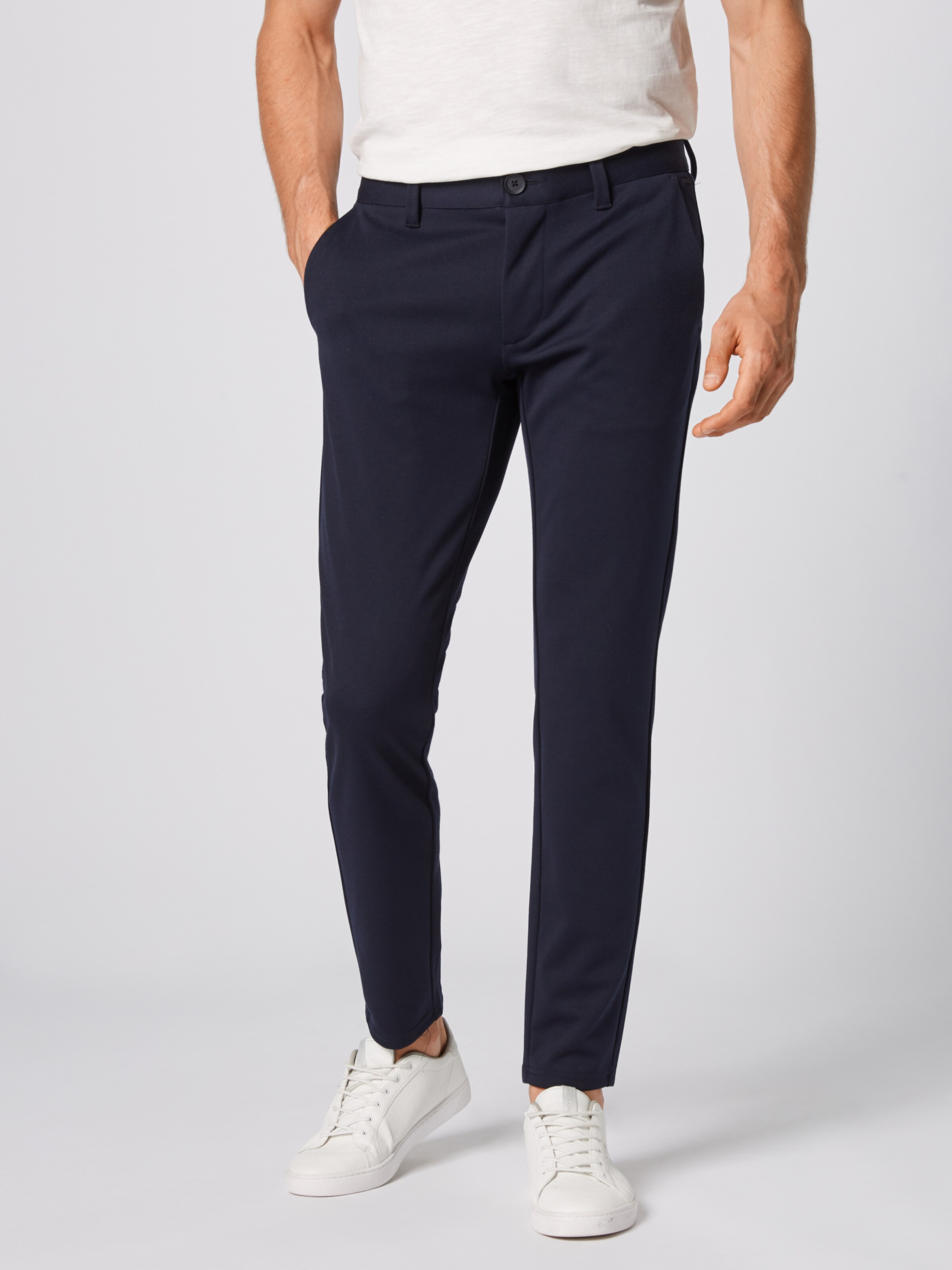 Only & Sons Pantalon chino 'MARK PANT GW 0209' en bleu foncé: Vue de face