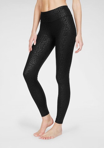 LASCANA Skinny Leggings in Black: front