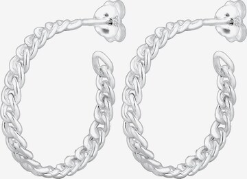 ELLI Earrings 'Creole' in Silver: front