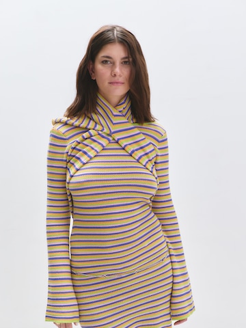 Striped Knitted Dress Look
