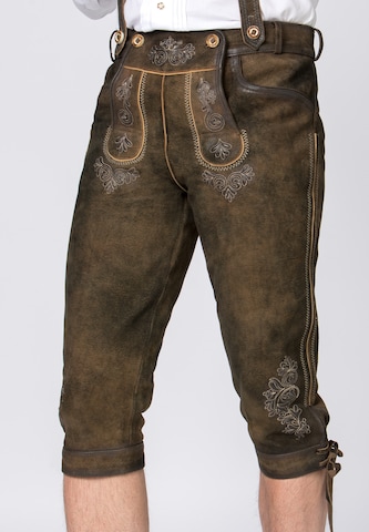 STOCKERPOINT Regular Traditional Pants 'Justin' in Brown