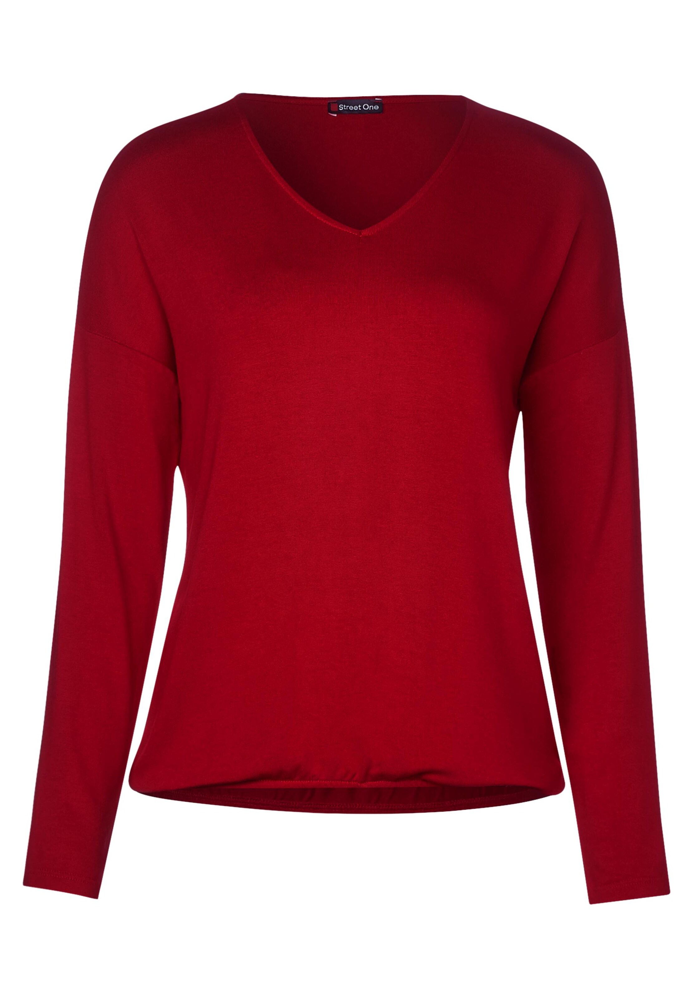 STREET ONE - Shirt 'Ramona' in de kleur Rood