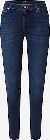 7 for all mankind Skinny Farkut 'HW SKINNY SLIM ILLUSION LUXE BLISS' värissä sininen: edessä