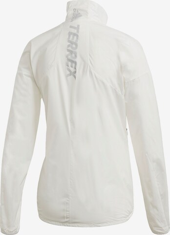 ADIDAS TERREX Training Jacket in White: front
