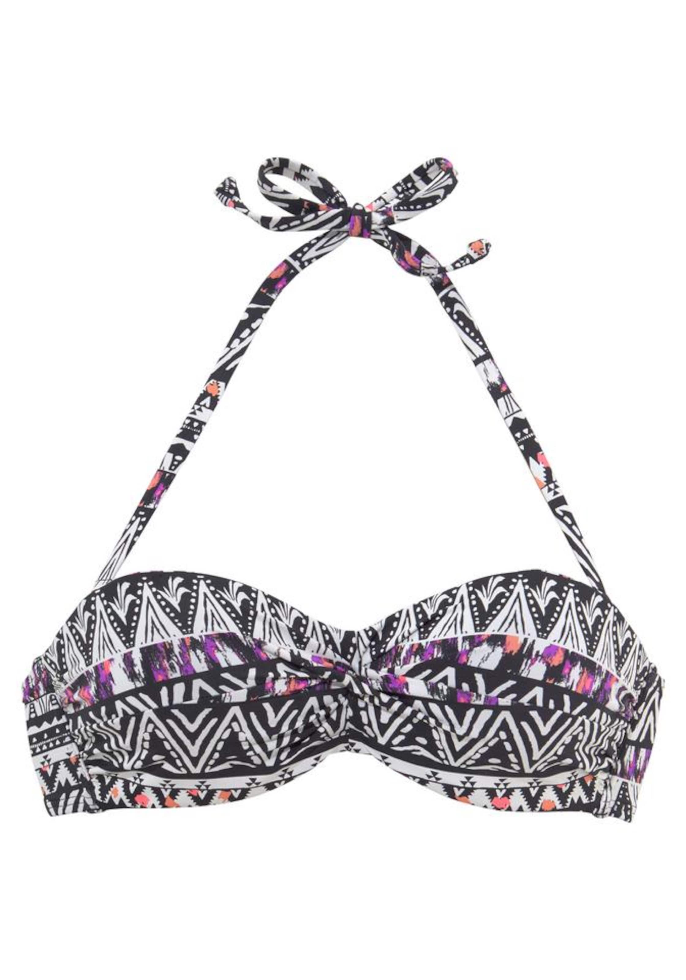 LASCANA Балконет Верх бикини 'Yuca' в Черный: спереди