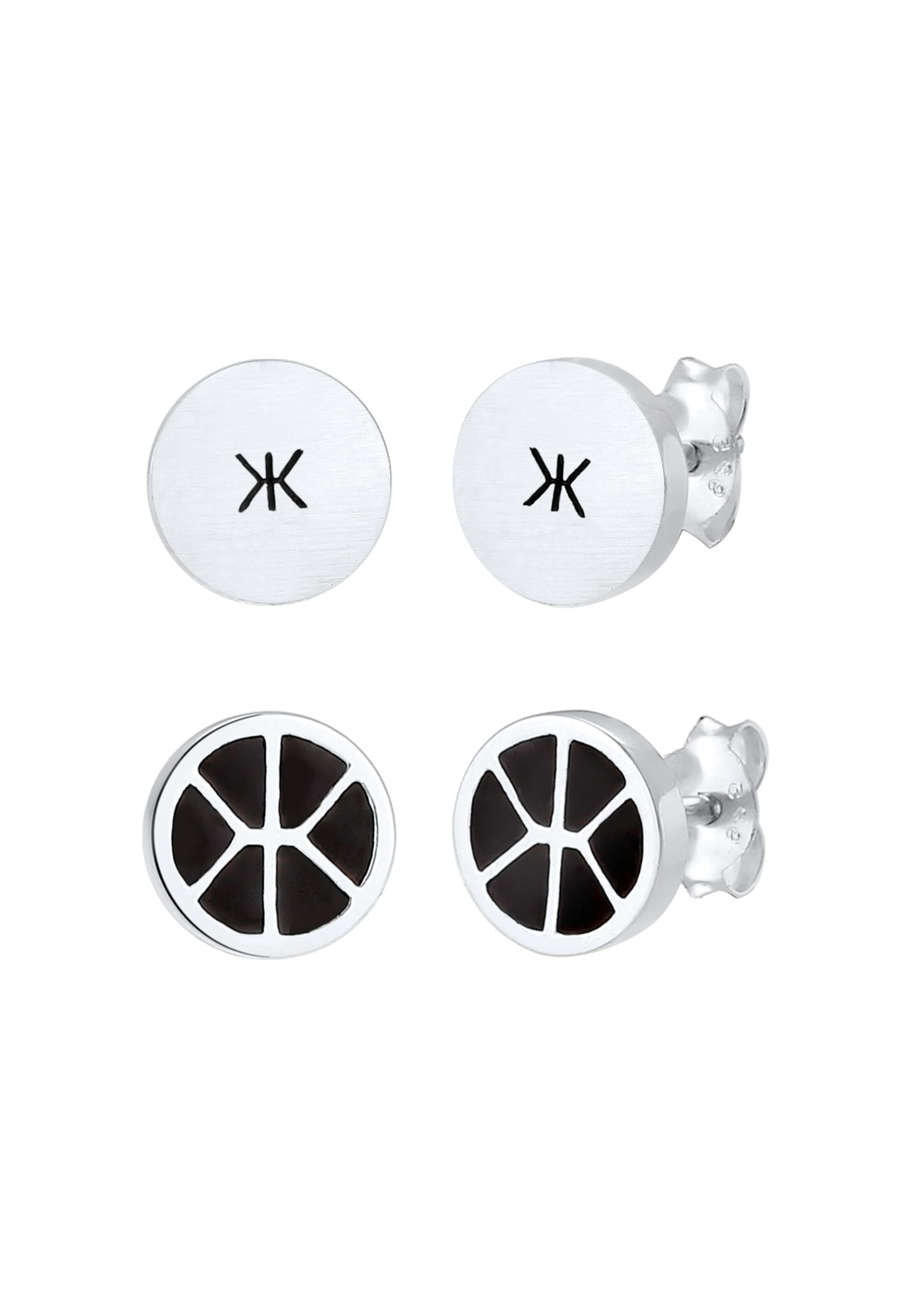 KUZZOI Oorbel in Zilver: voorkant