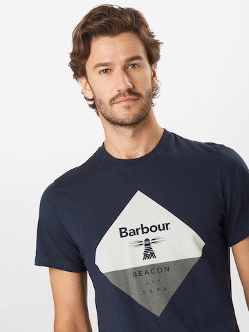 Regular fit Tricou de la Barbour Beacon pe albastru