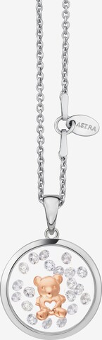 Astra Necklace 'TEDDY BEAR' in Silver: front