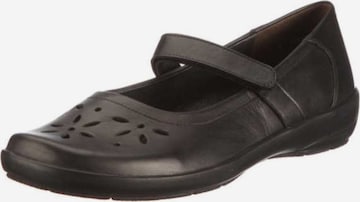 SEMLER Ballet Flats with Strap in Black: front