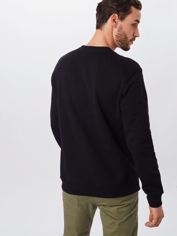 Lee Regular fit Sweatshirt 'PATCH CREW SWS' in Zwart