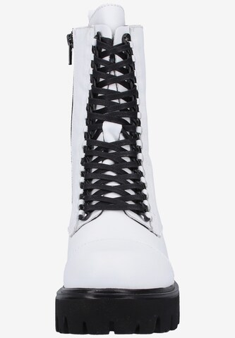 ILC Lace-Up Ankle Boots in White