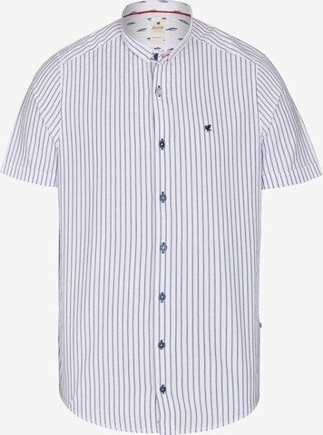 PURE Slim fit Button Up Shirt in White: front