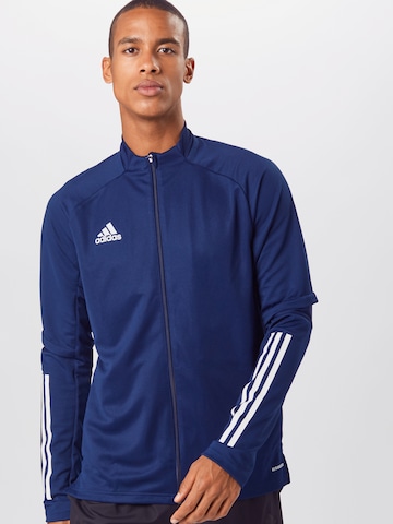 Coupe regular Veste de survêtement 'Condivo 20' ADIDAS SPORTSWEAR en bleu : devant