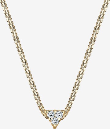 Elli DIAMONDS Necklace 'Dreieck' in Gold: front