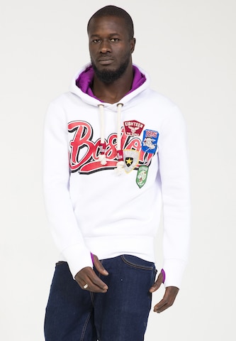 PLUS EIGHTEEN Sweatshirt in White: front