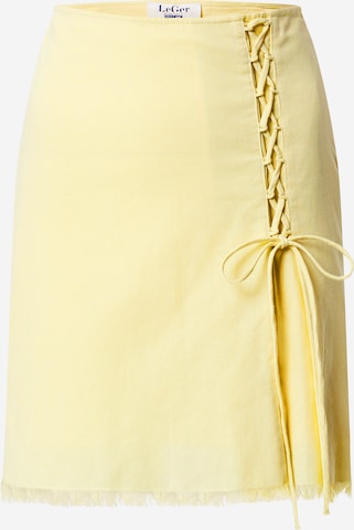 LeGer by Lena Gercke - Falda 'Viola' en amarillo: frente