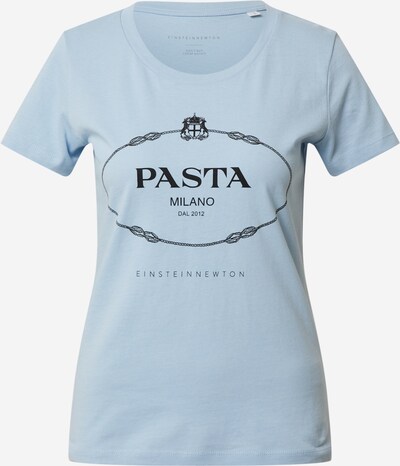 Marškinėliai 'Pasta T-Shirt' iš EINSTEIN & NEWTON, spalva – šviesiai mėlyna / juoda, Prekių apžvalga