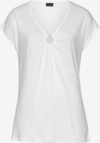 LASCANA Shirt in White: front