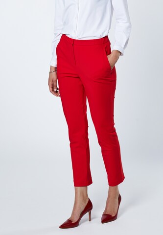 EVITA Slimfit Pantalon in Rood