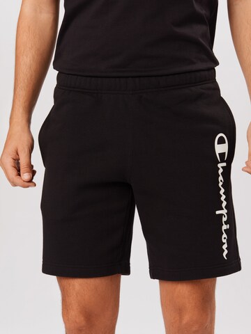 Champion Authentic Athletic Apparel Regular Broek in Zwart: voorkant