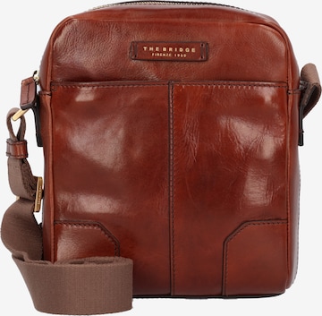 The Bridge Crossbody Bag in Brown: front