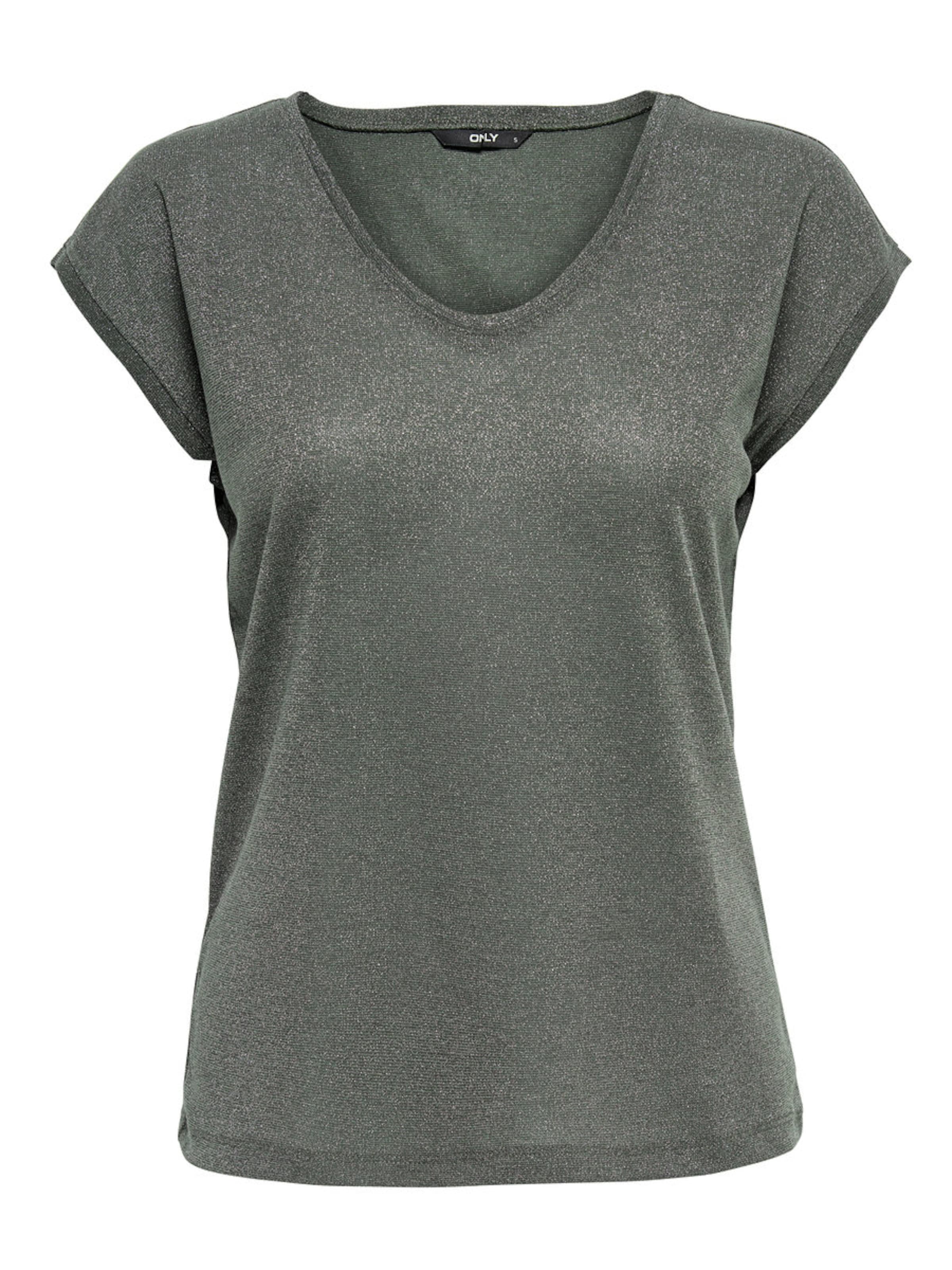 ONLY Shirt 'Onlsilvery' in Green: front