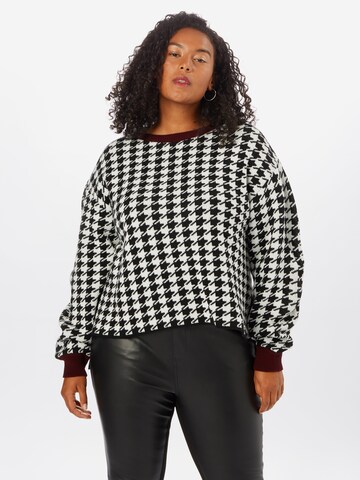 Guido Maria Kretschmer Curvy Pullover 'Emma' in Schwarz: predná strana