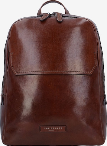 The Bridge Williamsburg Rucksack Leder 40 cm Laptopfach in Braun: predná strana