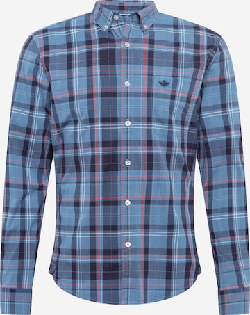 Dockers Slim fit Button Up Shirt 'ALPHA' in Blue: front