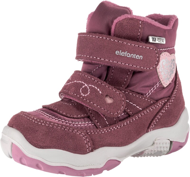 ELEFANTEN Winterstiefel 'Gala' in pastellrot Winterschuhe mit Klettverschluss von ELEFANTEN Gr. 29 in