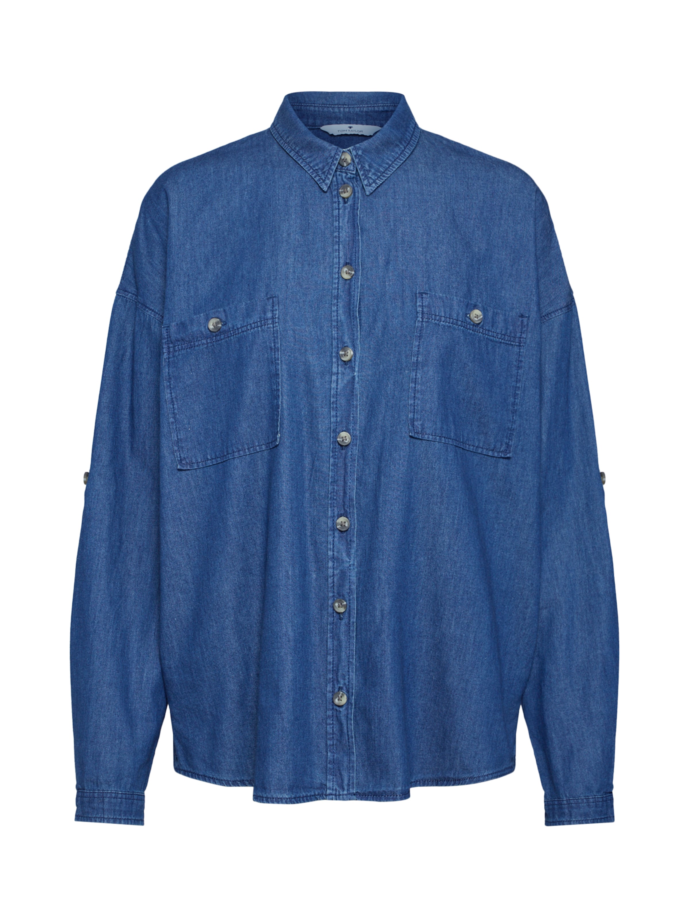 TOM TAILOR - Blouse in de kleur Blauw denim
