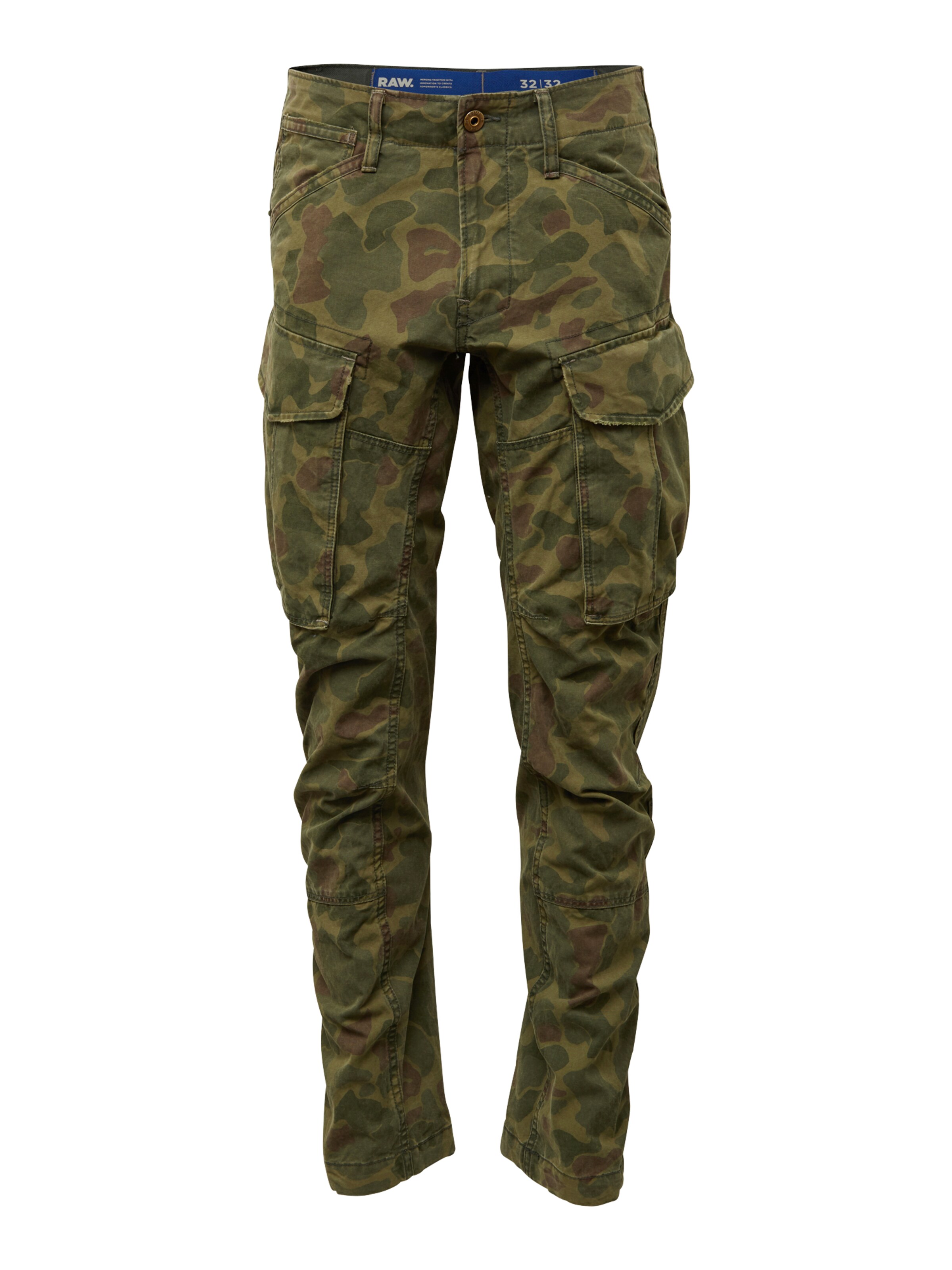 G-STAR RAW - Cargobroek 'Rovic 3d straight tapered' in de kleur Donkergroen
