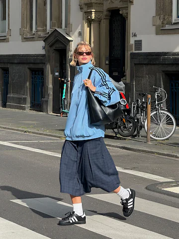 Blue Superstar Look by adidas Originals