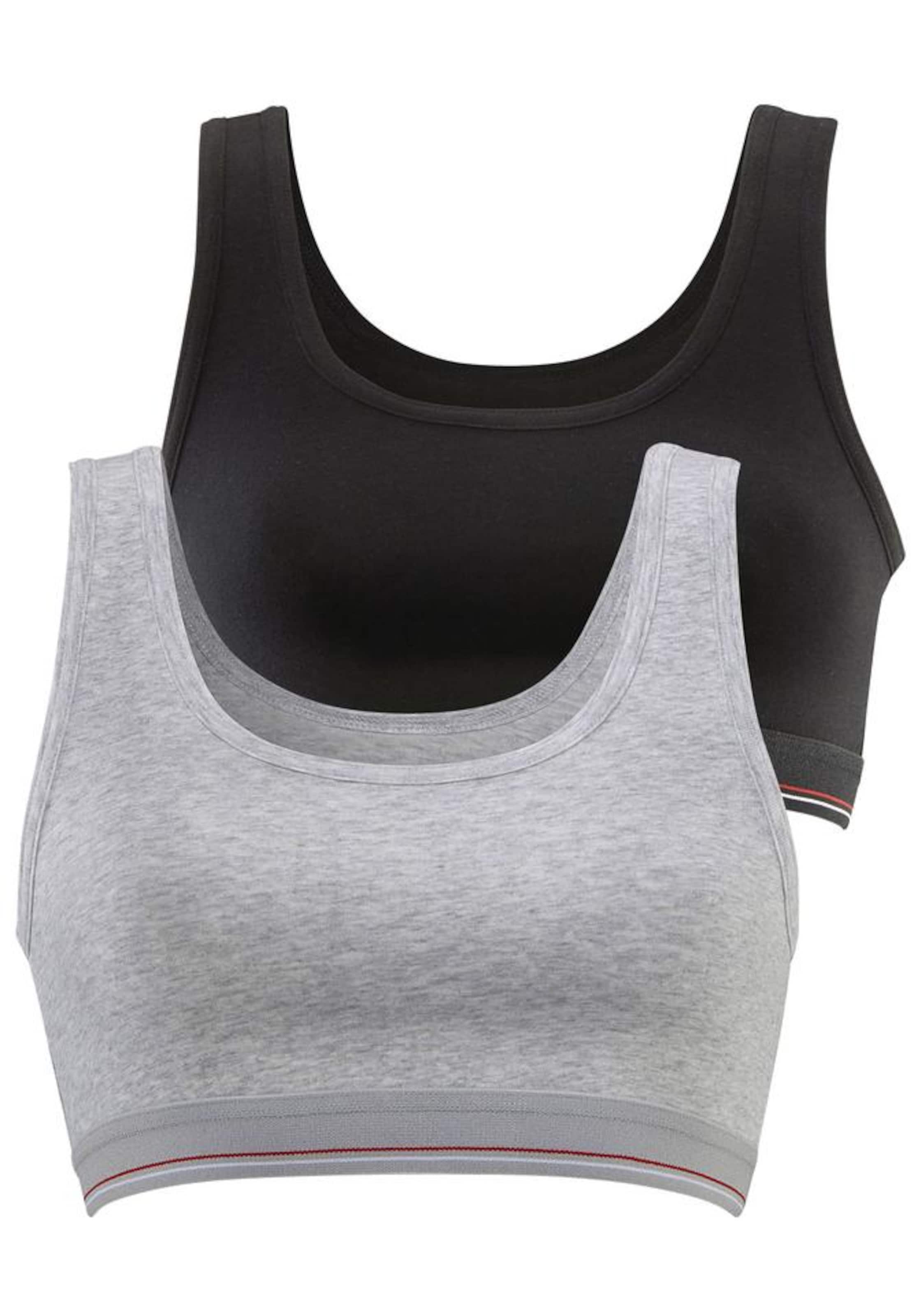 H.I.S Bralette Bra in Grey: front