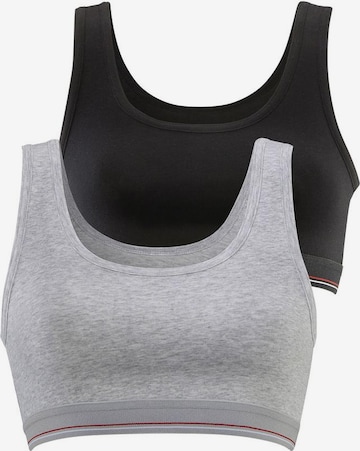 H.I.S Bralette Bra in Grey: front