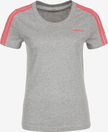 ADIDAS PERFORMANCE Sportshirt 'Essentials 3S' in Grau: predná strana