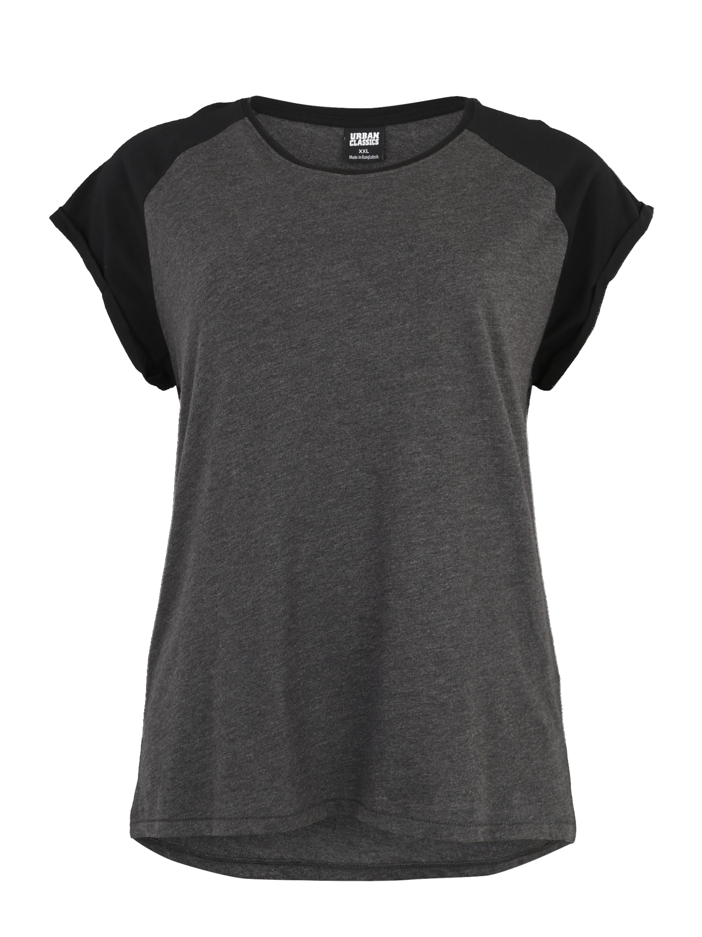 Urban Classics T-Shirt in dunkelgrau / schwarz, Produktansicht