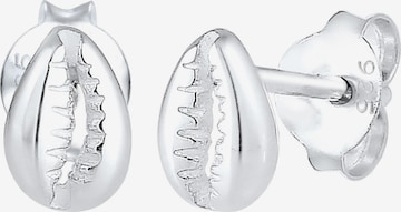 Boucles d'oreilles 'Muschel' ELLI en argent : devant