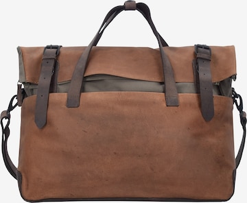 Harold's Document Bag 'Twister' in Brown: front