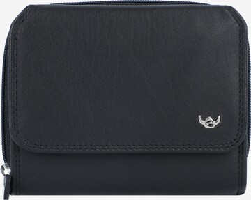 GOLDEN HEAD Wallet in Black: front