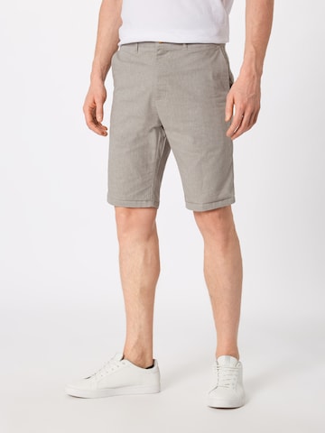 Iriedaily Regular Chino 'Golfer Chambray' in Grijs: voorkant