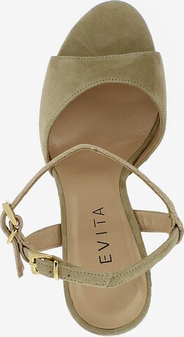 EVITA Sandalen met riem in Beige