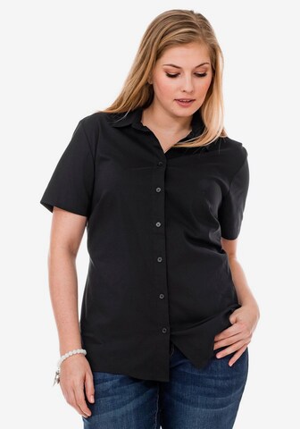 SHEEGO Bluse in Schwarz: predná strana