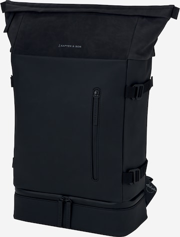 Kapten & Son Rucksack 'Helsinki All Black' in Schwarz: bočná strana