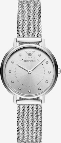 Emporio Armani Аналогов часовник в сребърно: отпред
