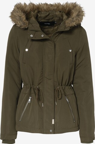 VERO MODA Winterparka in Groen: voorkant