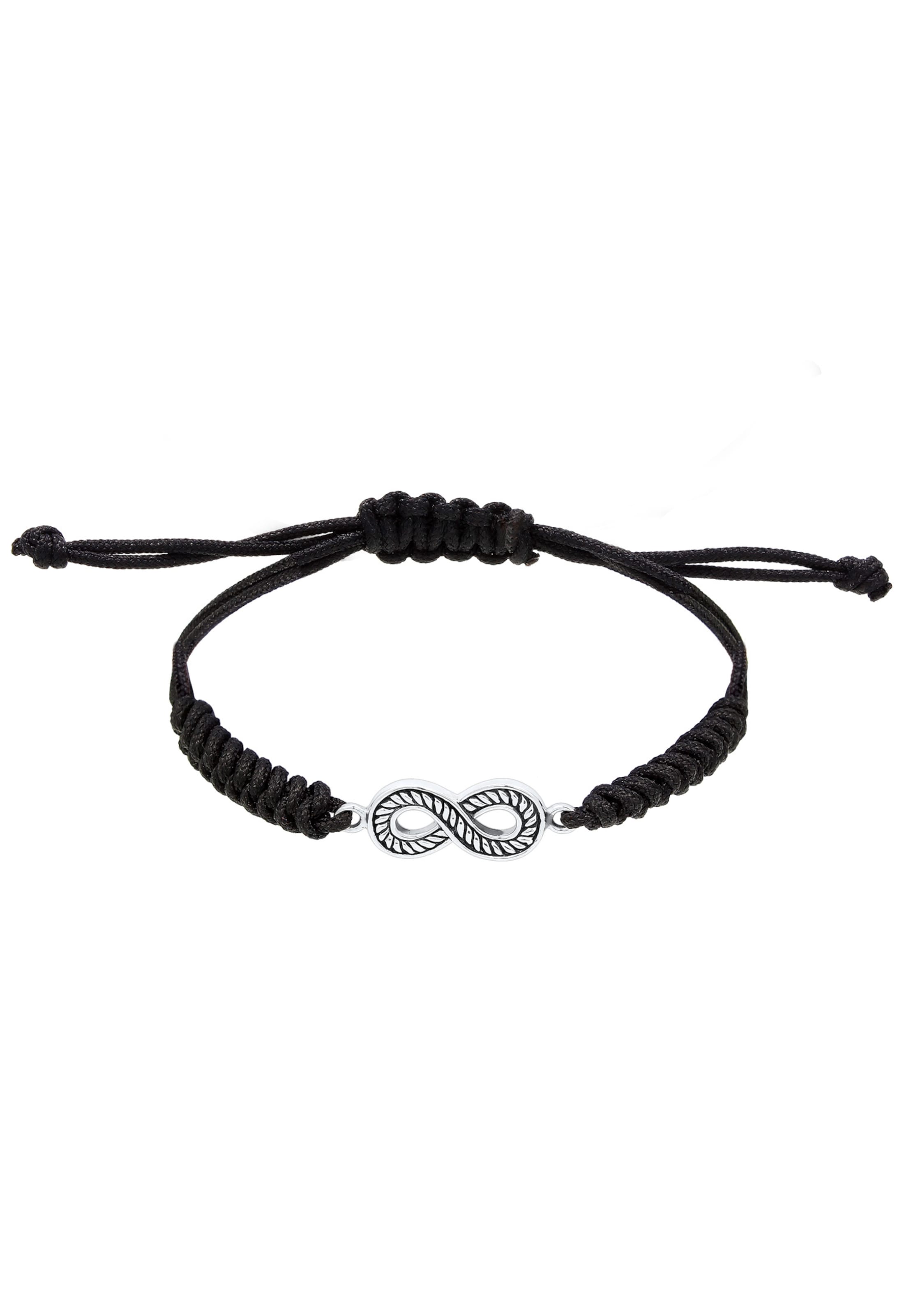 KUZZOI Armband 'Infinity' in Zwart: voorkant